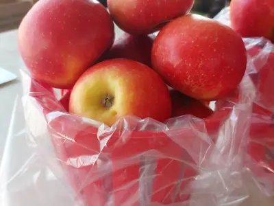 A basket of red apples