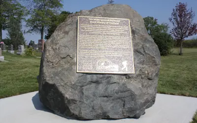 Canfield Black Settlement Marker