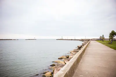 View along Port Maitland Esplanade & Pier